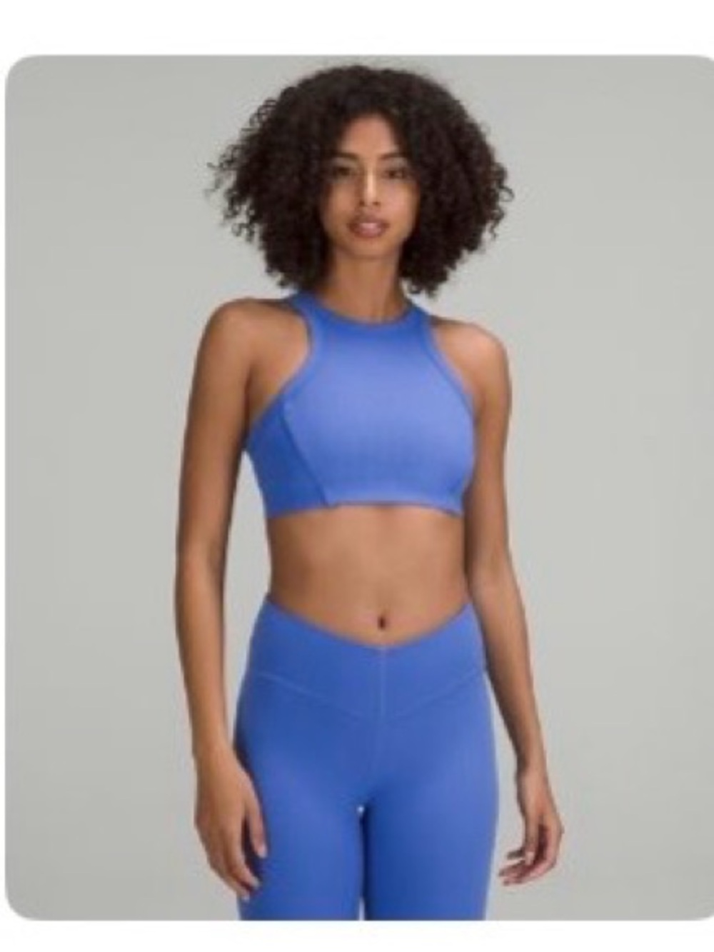 lululemon athletica Periwinkle High-Neck Sports Bralette